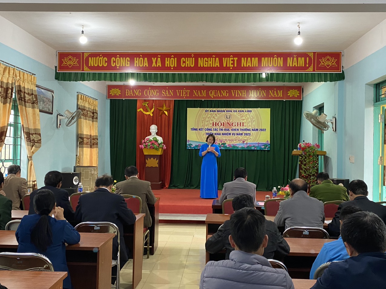 UBND xã Vạn Linh tổ chức Hội nghị công tác thi đua khen thưởng năm 2022, phương hướng, nhiệm vụ năm 2023